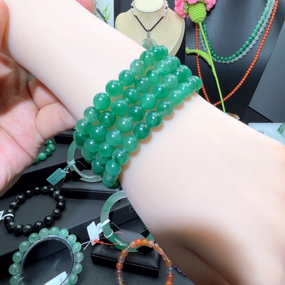 合金石英质玉（非洲翠）车挂