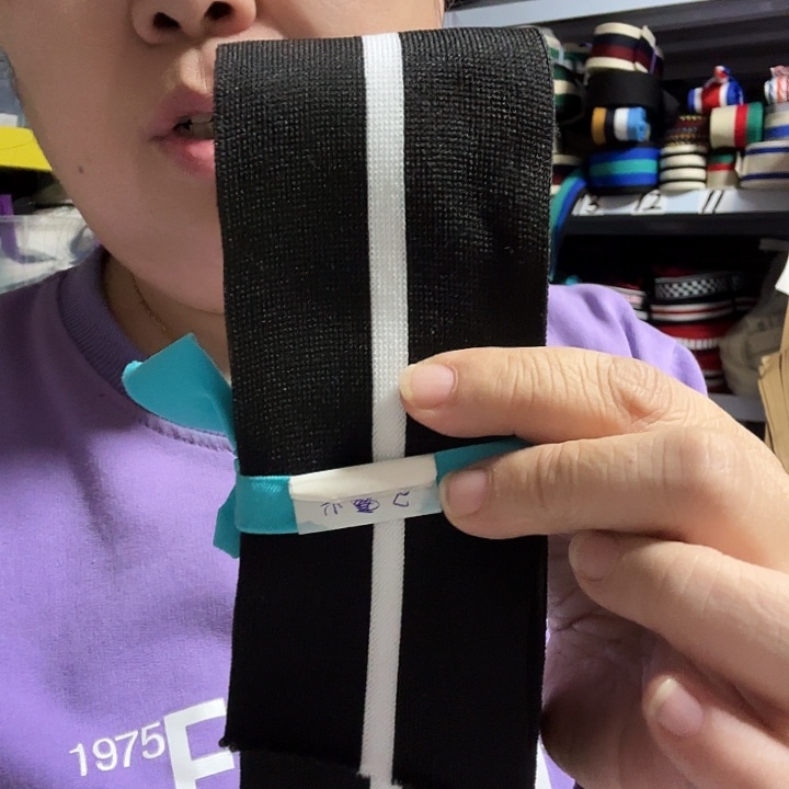 黑色白条侧边条2米