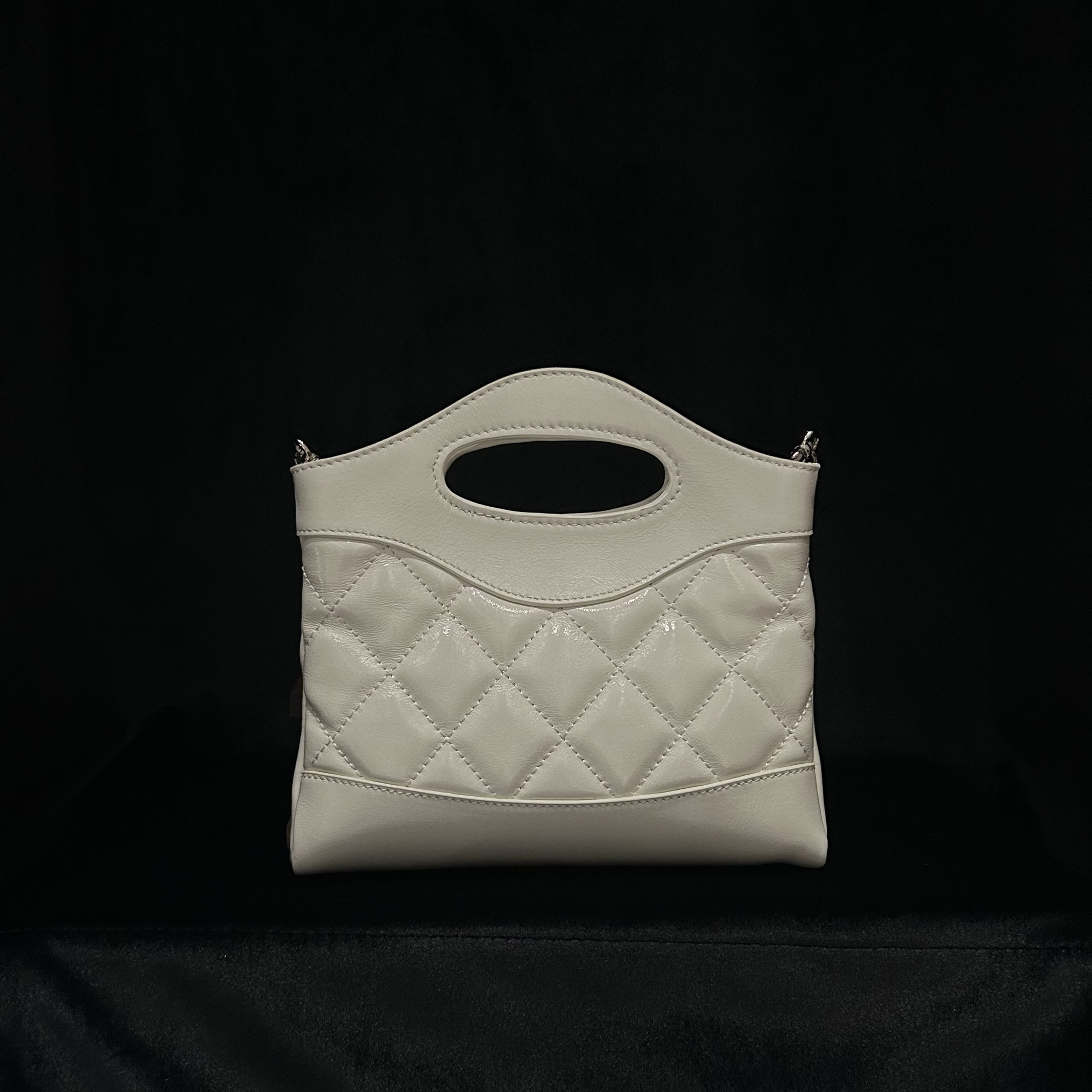 COCO DICV2025新款高端定制时尚女包 小椭圆31 白色20cm