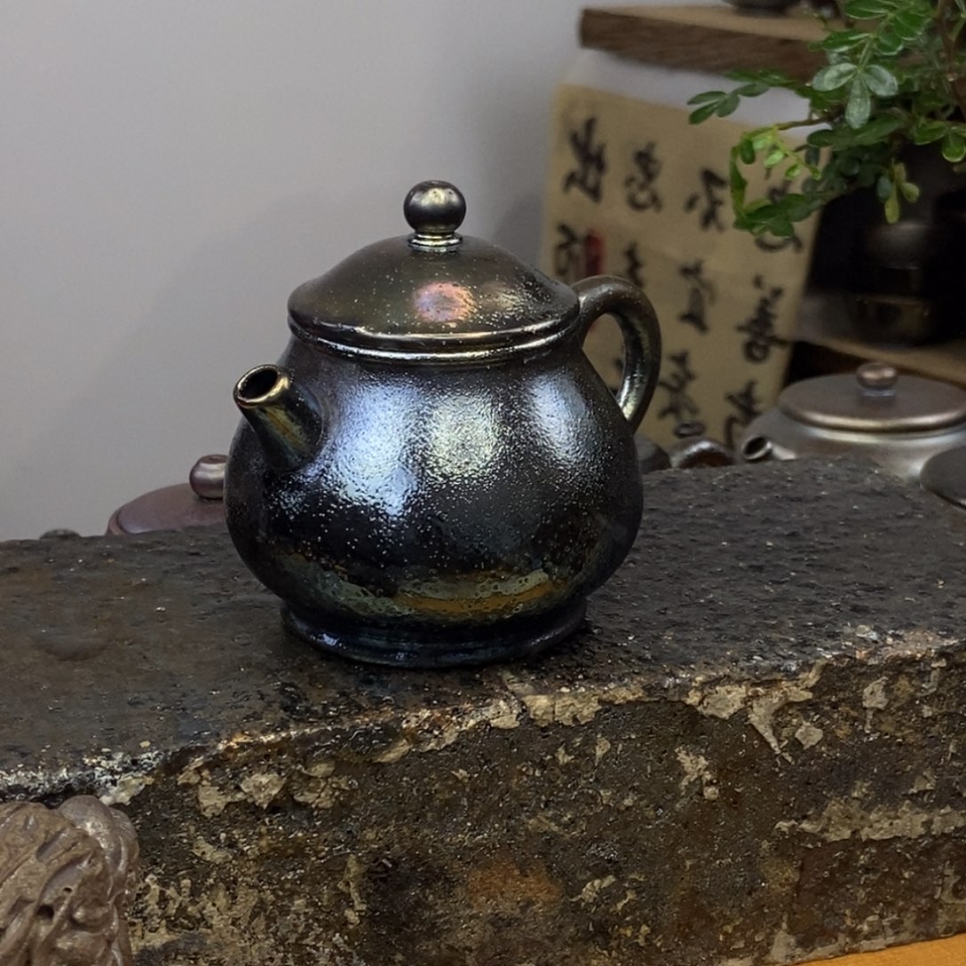 建水紫陶柴烧茶具微瑕