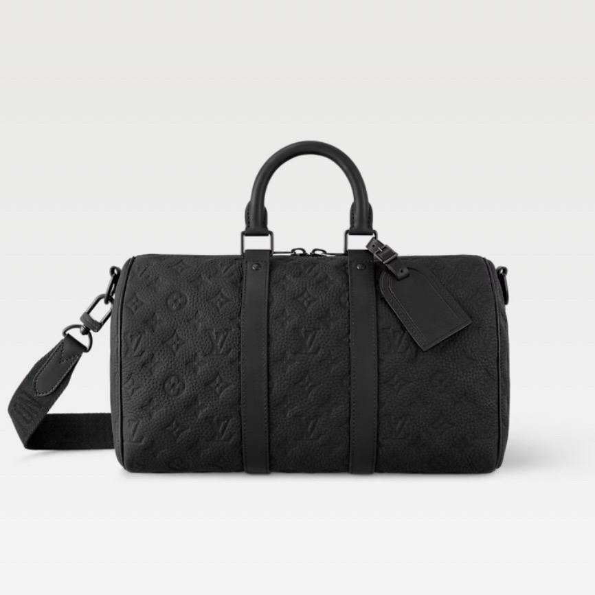 99新 LouisVuitton/路易威登 Keepall35压纹印花单肩斜挎包 G222