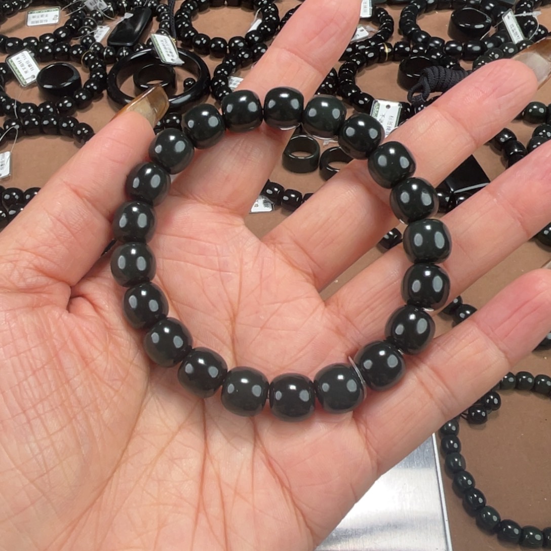 幻***影和田玉未镶嵌手串10