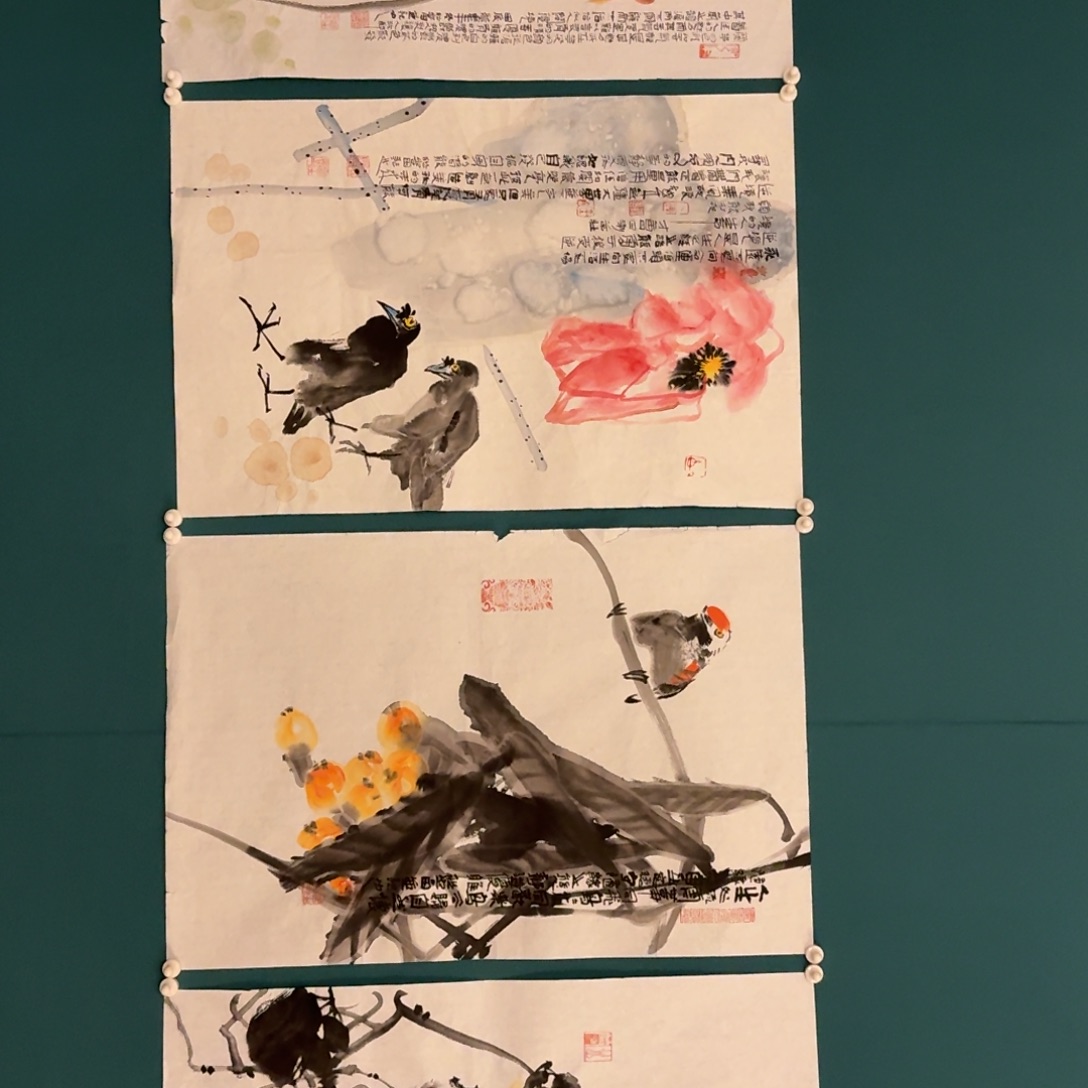 国画邹老师画作画作