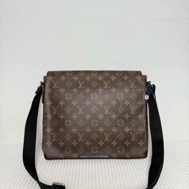 99新 LouisVuitton/路易威登 97新5807/5696时尚棕老花中号邮差包