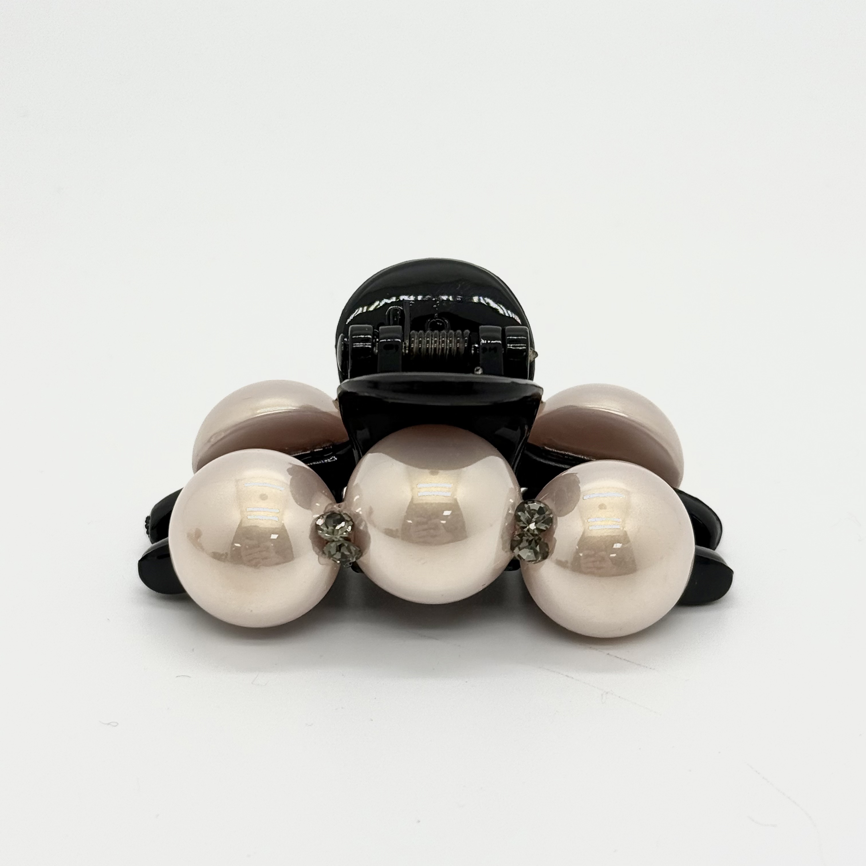  GREBUTY 6163 简约百搭裸粉色珠珠闪闪6cm抓夹