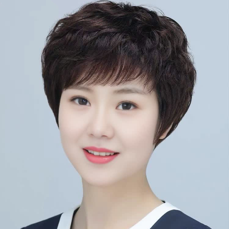 MANLI/曼丽【大C卷】套夏季网红高女士全真假发100%全真发