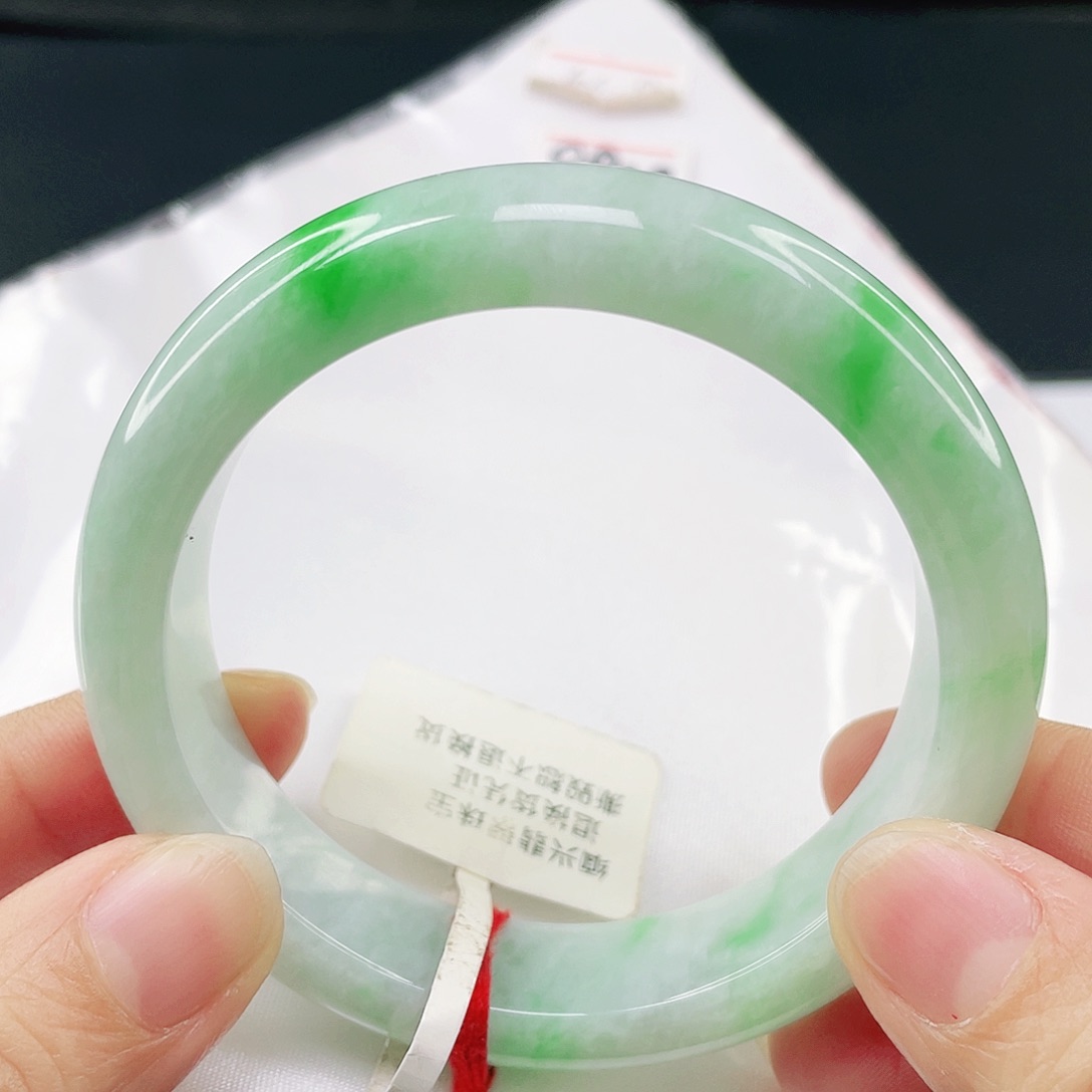 未镶嵌手镯翡翠正圈55。017