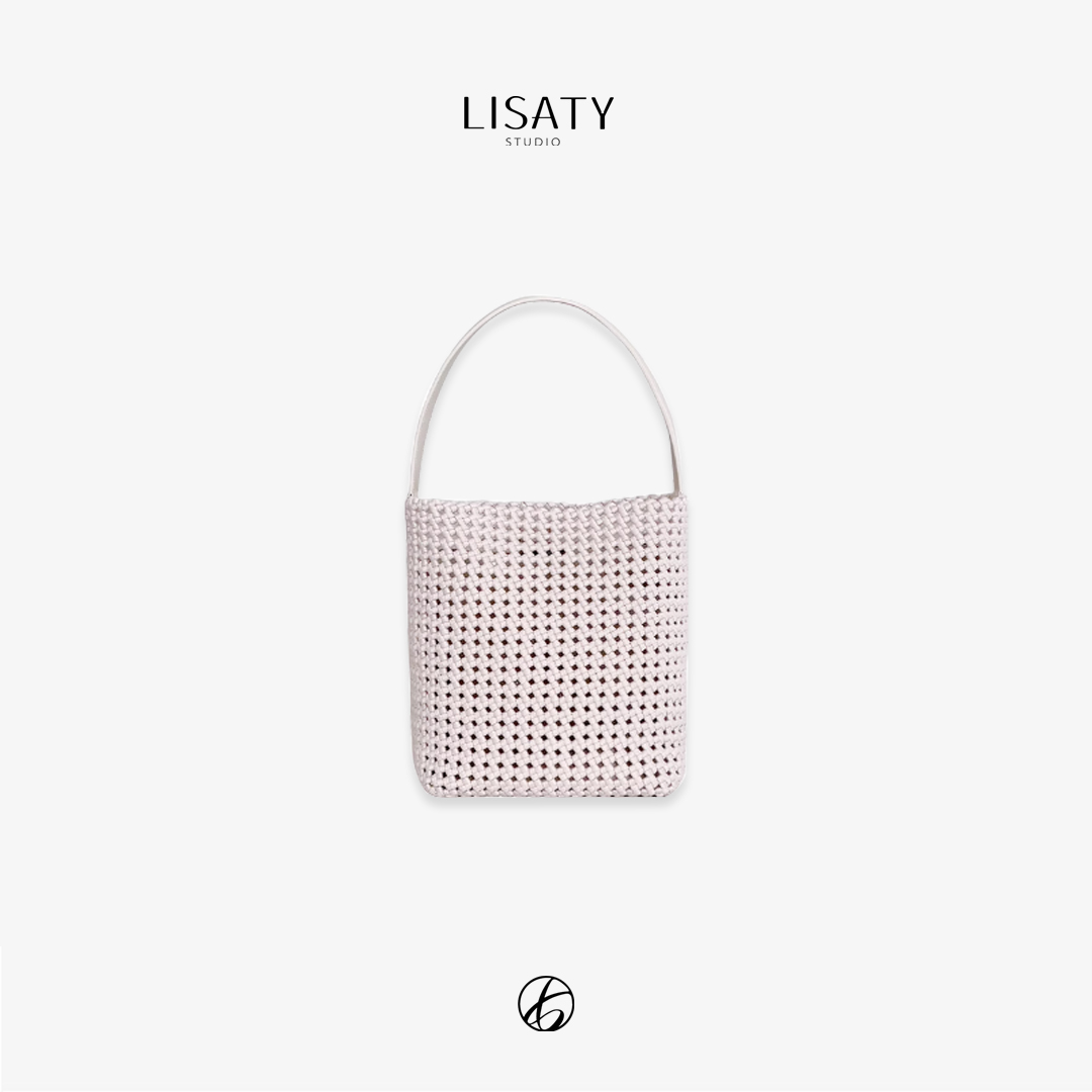 LISATY 度假系列 手工编织镂空配子母套包单肩包