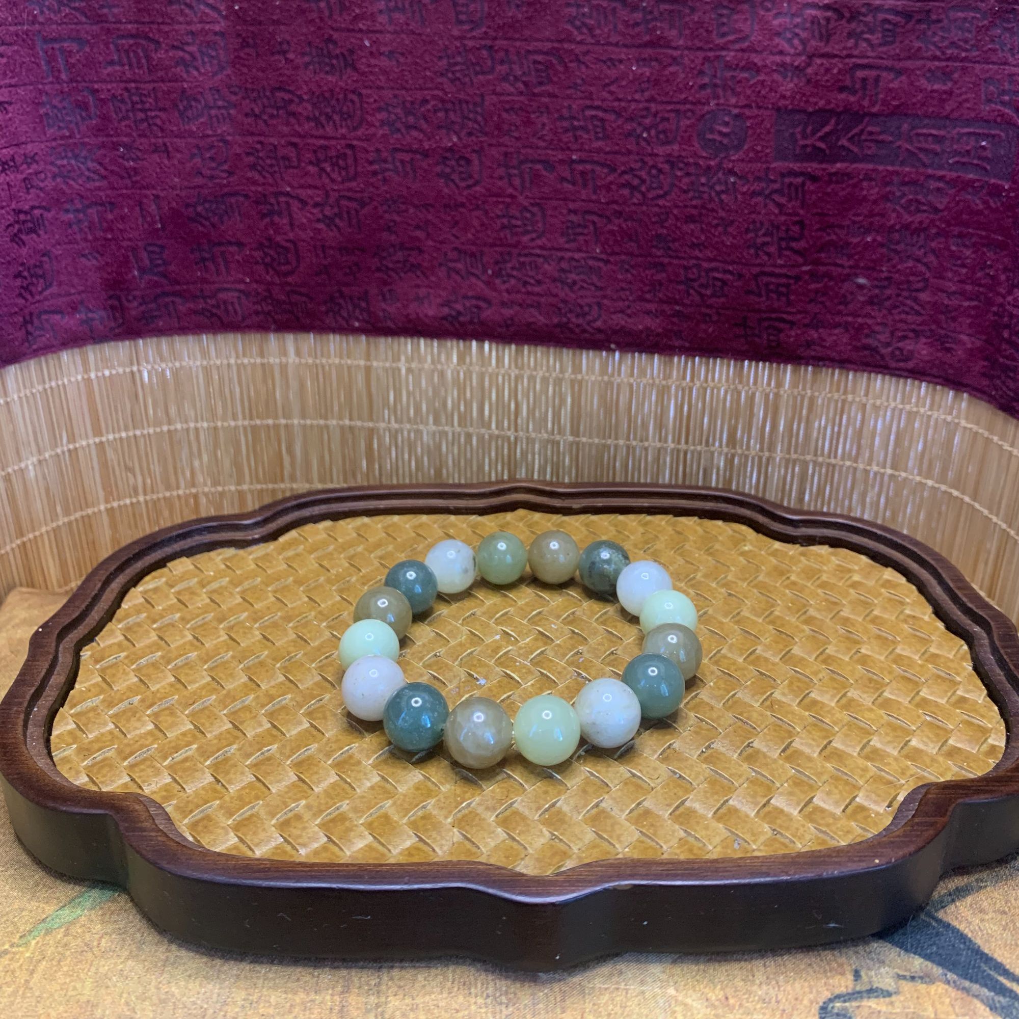 K和田玉多宝圆珠手串（卡12）1480