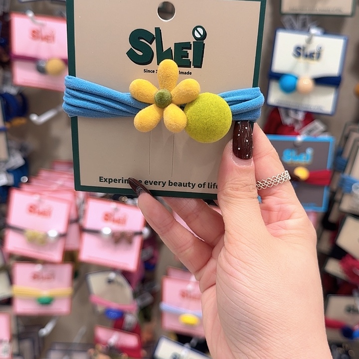 蓝色面膜圈黄花15