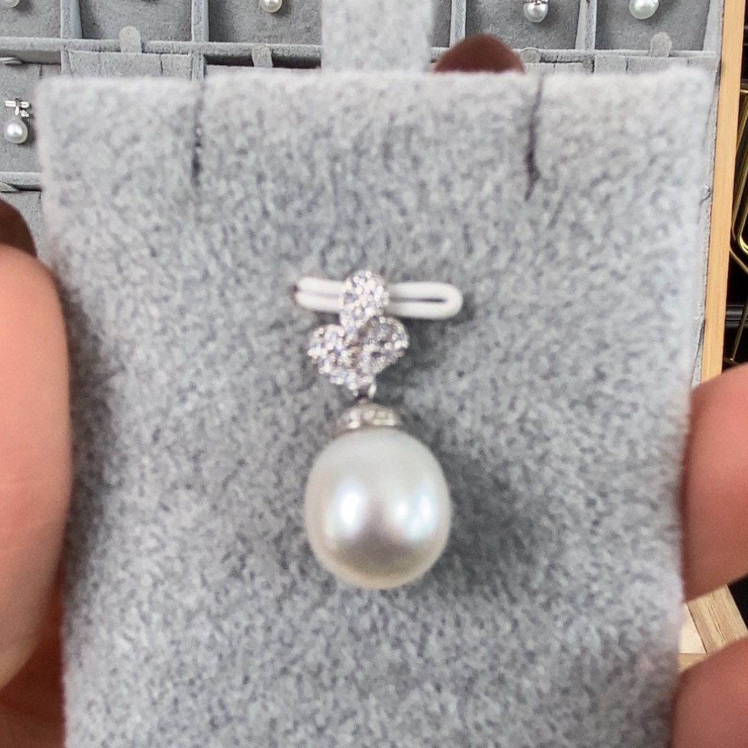 海水珍珠颈饰银S925镶嵌