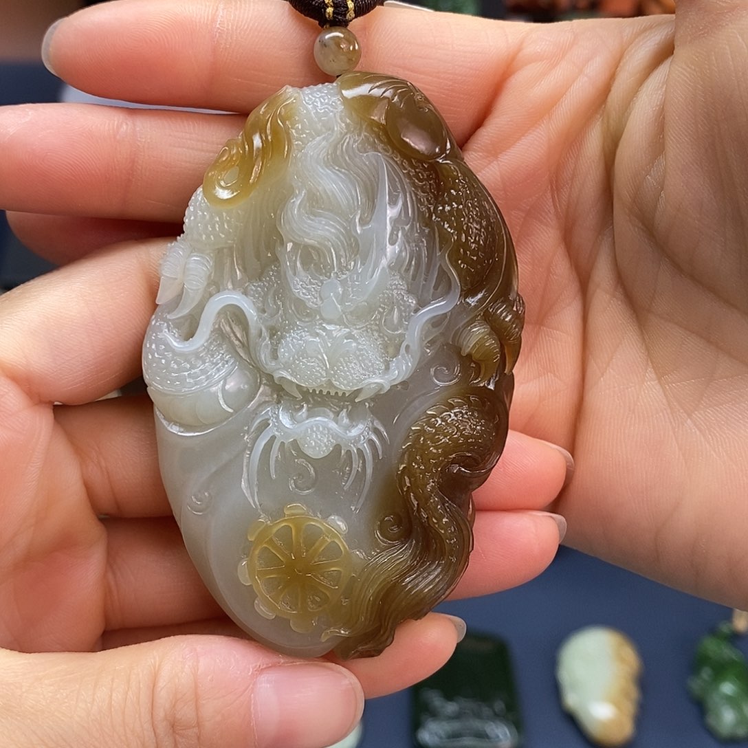 和田玉未镶嵌吊坠(不含链)