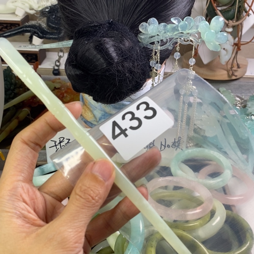 【闪购商品】岫玉发饰合金明**影