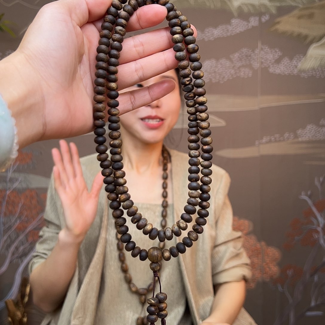 沉香手串海南老白奇金丝蜜结天然虫漏多样性发其一35克加