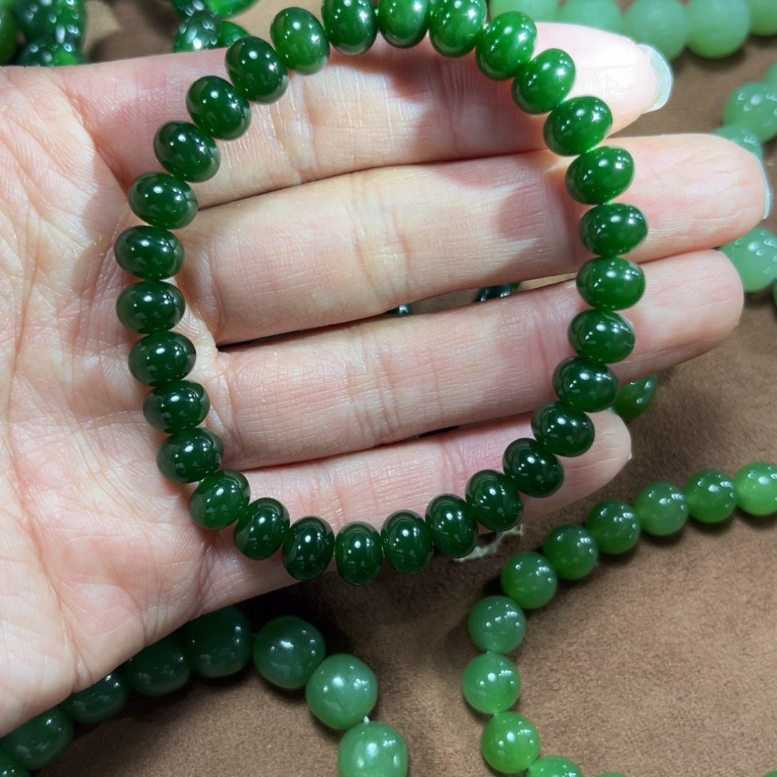 和田玉（碧玉）手链未镶嵌