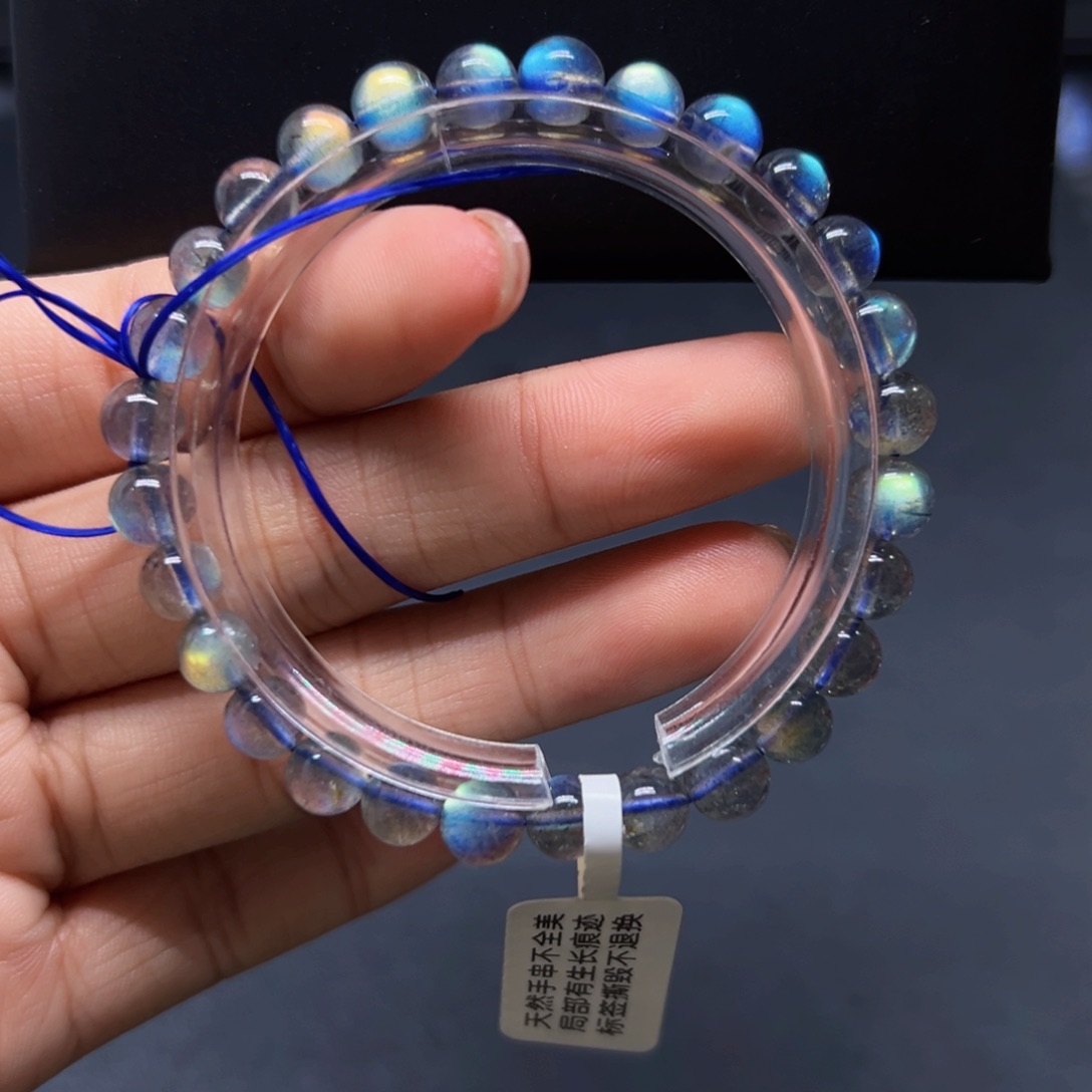 手串未镶嵌长石6.8m左右