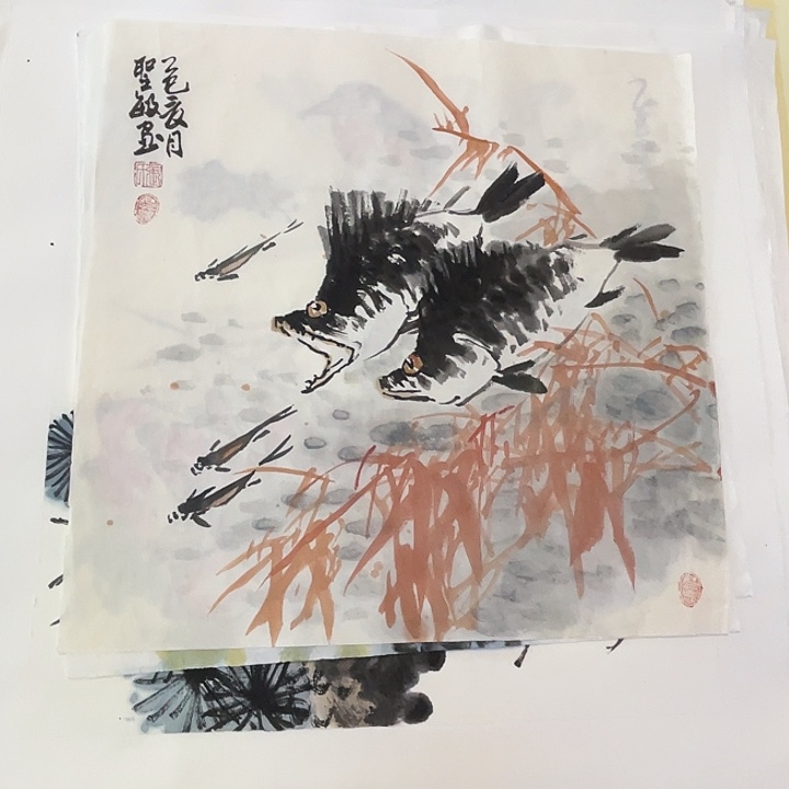 国画张圣敏先生纯手绘作品