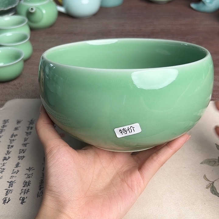 龙泉云间青瓷小米茶器