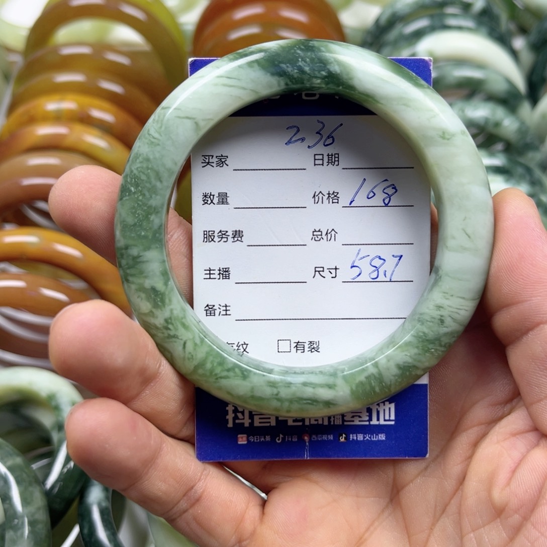 透闪石-蛇纹石玉未镶嵌手镯