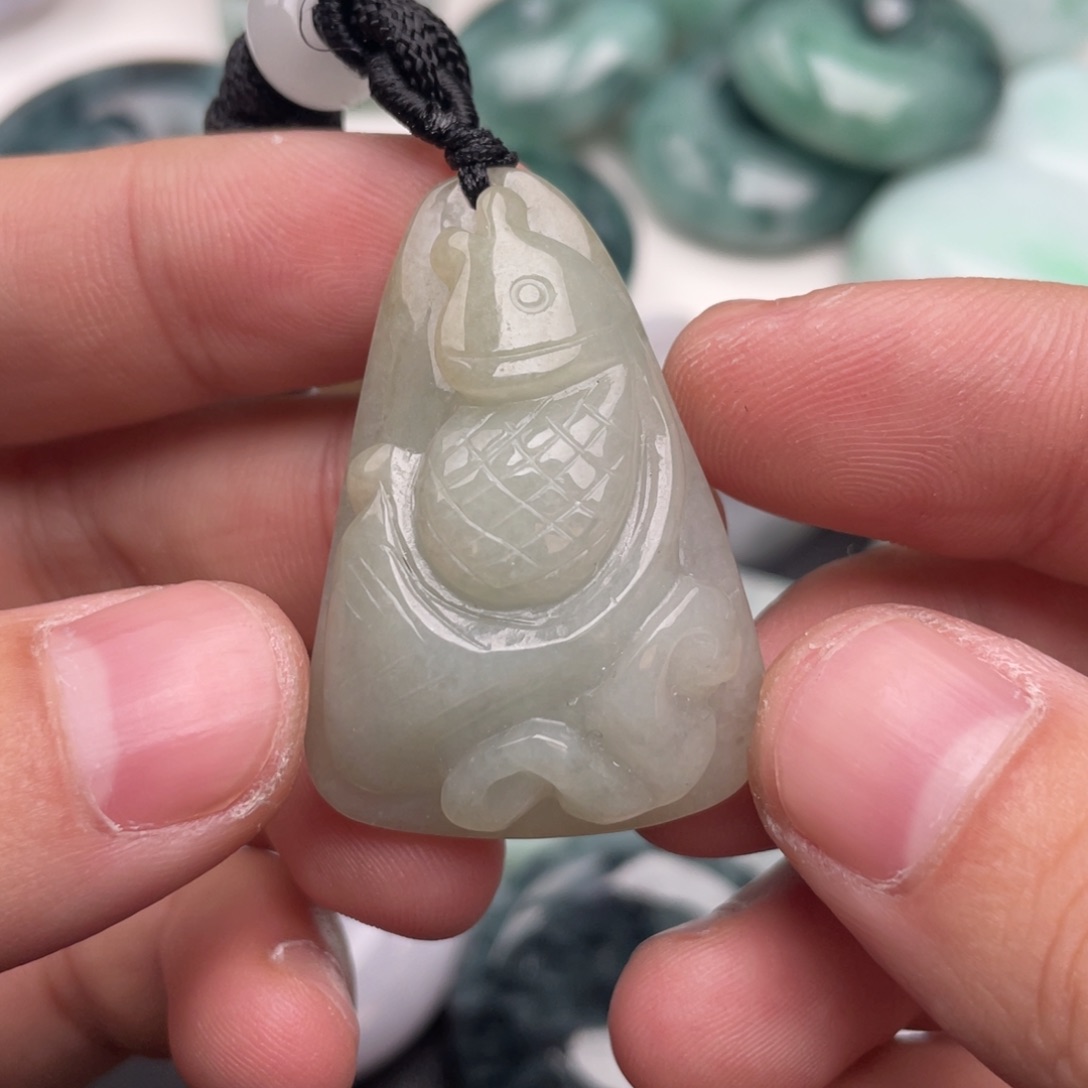 翡翠未镶嵌吊坠(不含链)