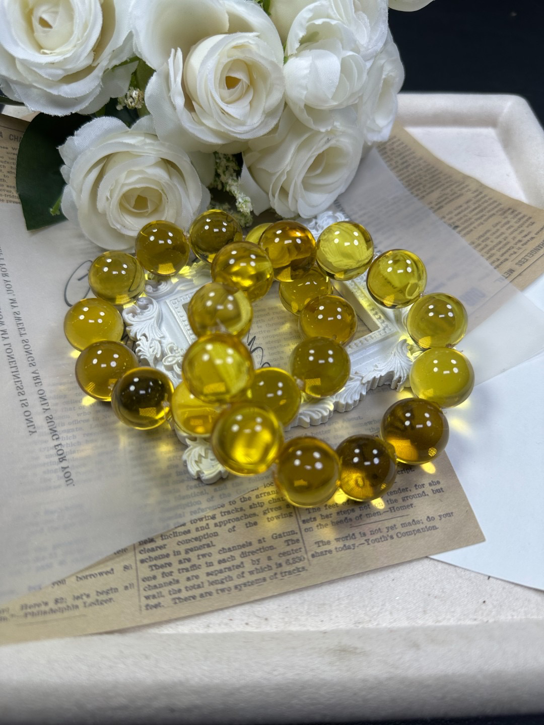 黄色18mm手串发一条F19