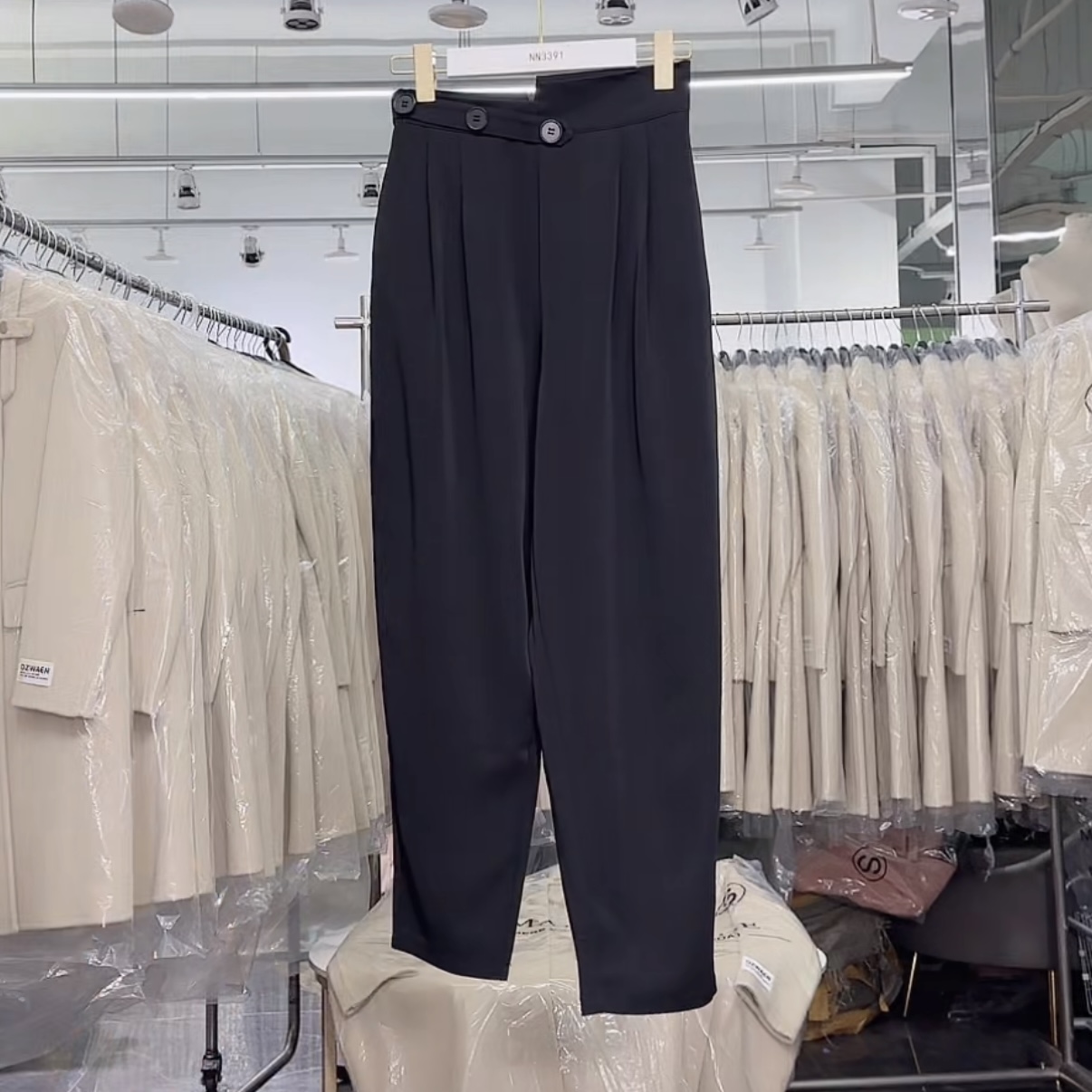 【杭州•NiAo】NN3391-时尚女装设计感休闲裤法式气质显瘦洋气百搭