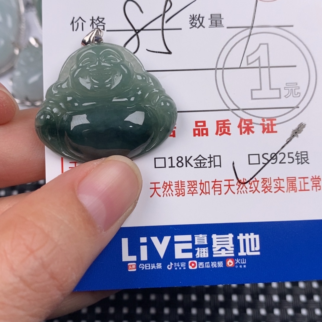 翡翠银S925镶嵌颈饰