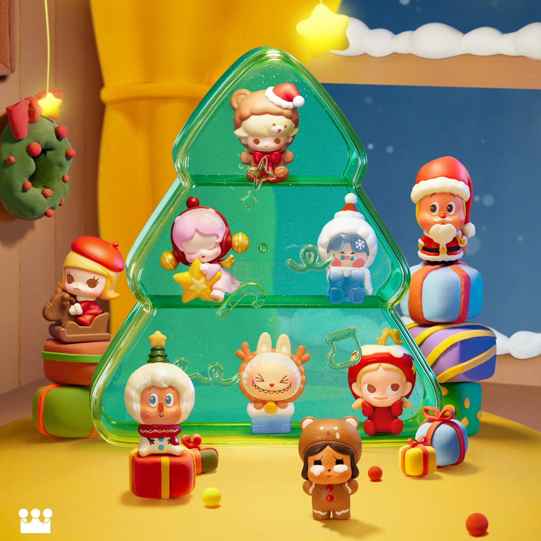 【代拆】圣诞萌粒潮玩摆件