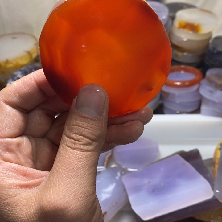 B***帅定制玛瑙私人定制圆牌不退换