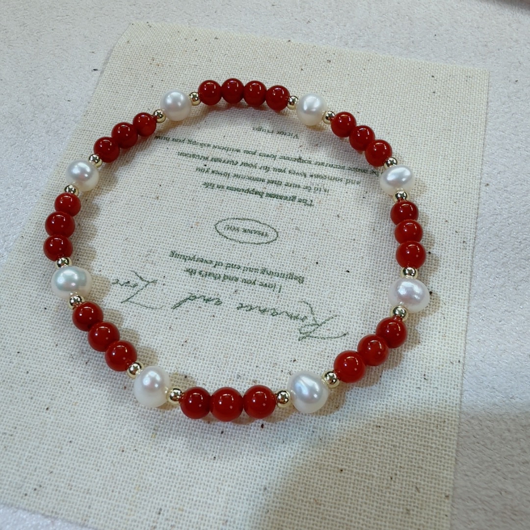 精品南红珍珠手链S31