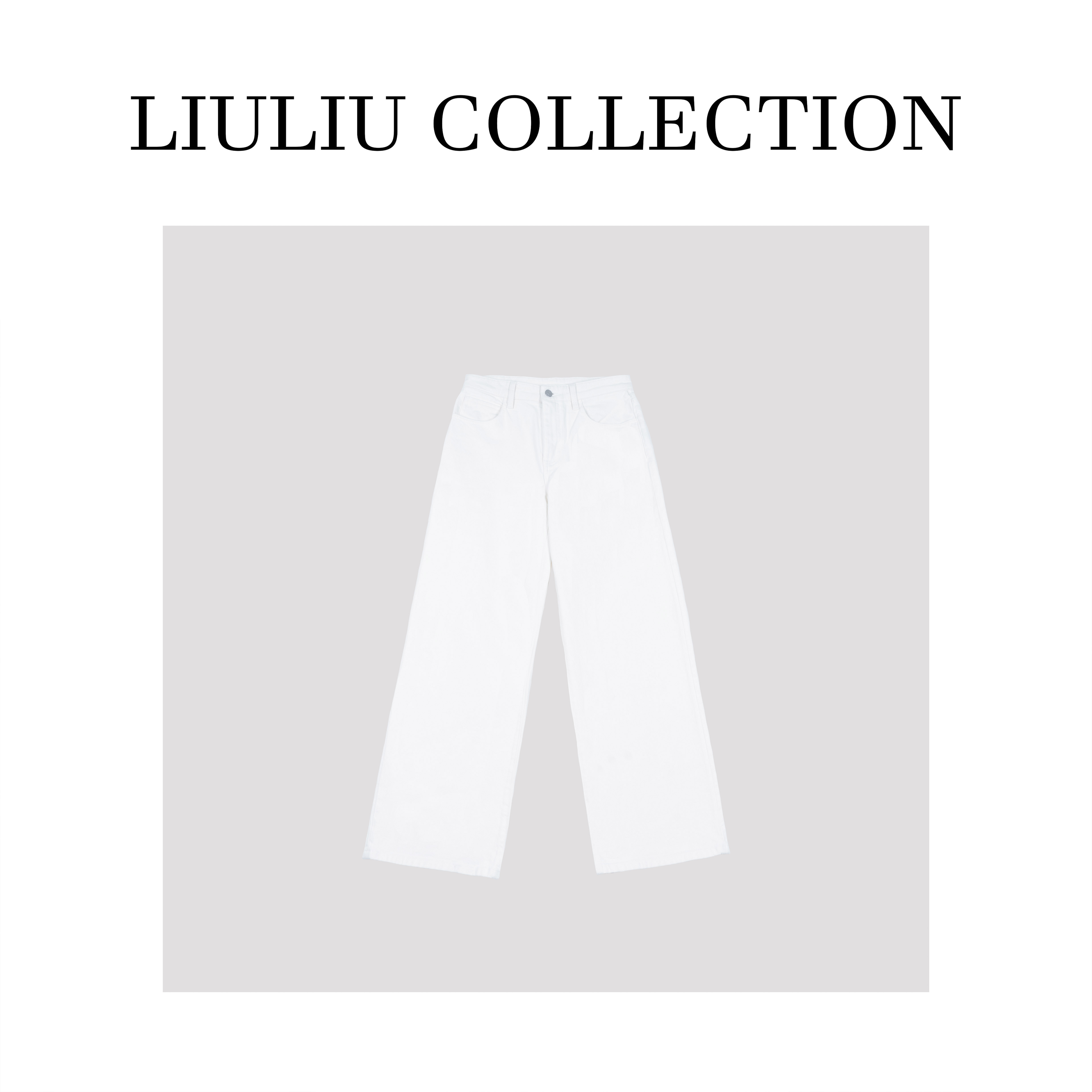 【福利款No退No换】土耳其进口面料纯色宽松显瘦直筒牛仔裤B77