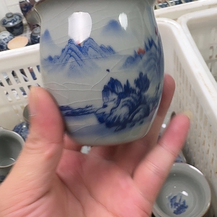 瓷片老陶公道杯微瑕