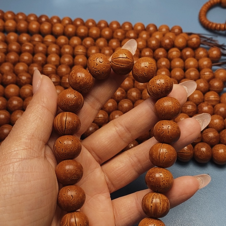 桃核手串苹果15花皮色差开脐开裂16颗