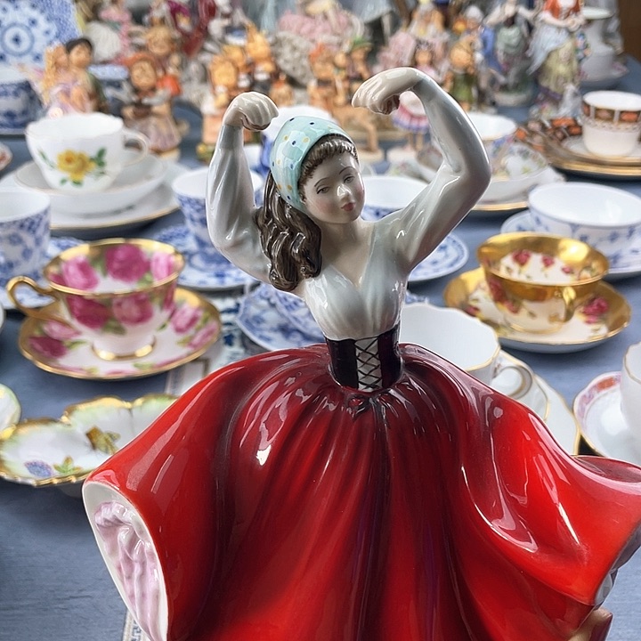 中古欧瓷瓷器小房子