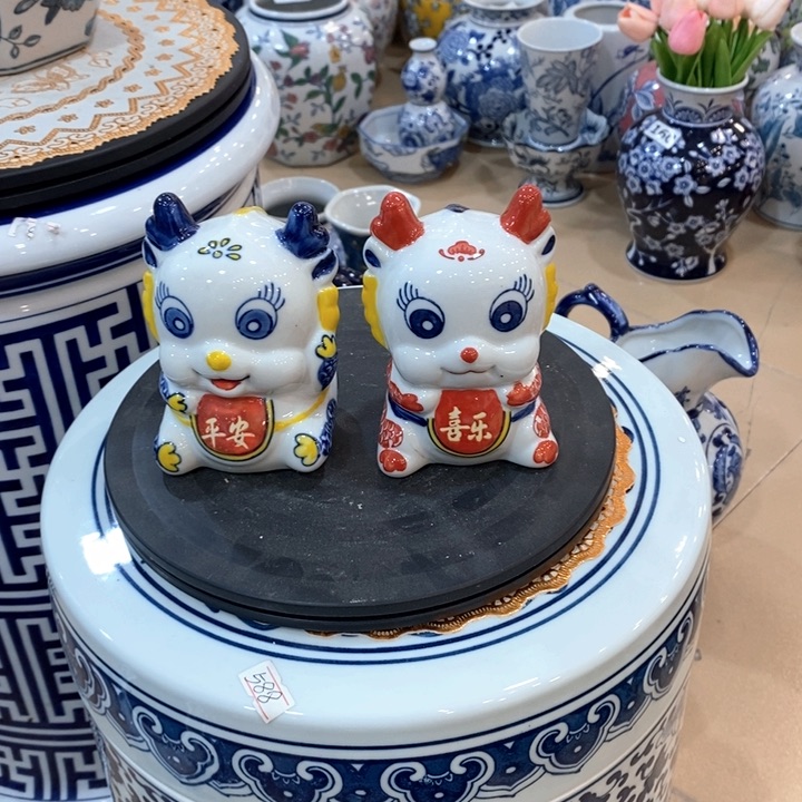 【闪购商品】摆件陶瓷摆件一对福利