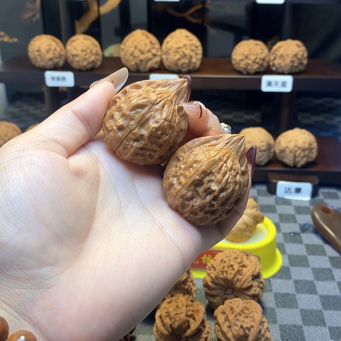 核桃把件全品已打底龟甲纹核桃卡36➕