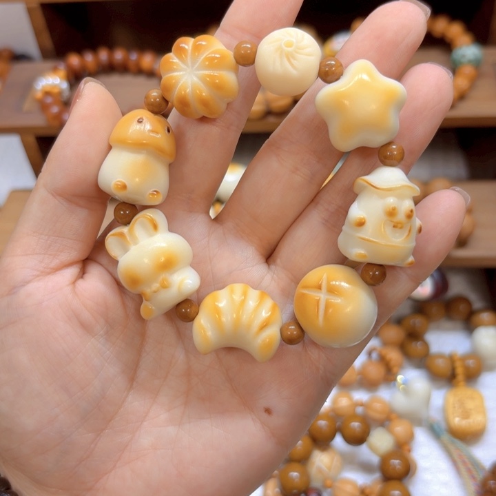 星月菩提手串象牙果多宝手串