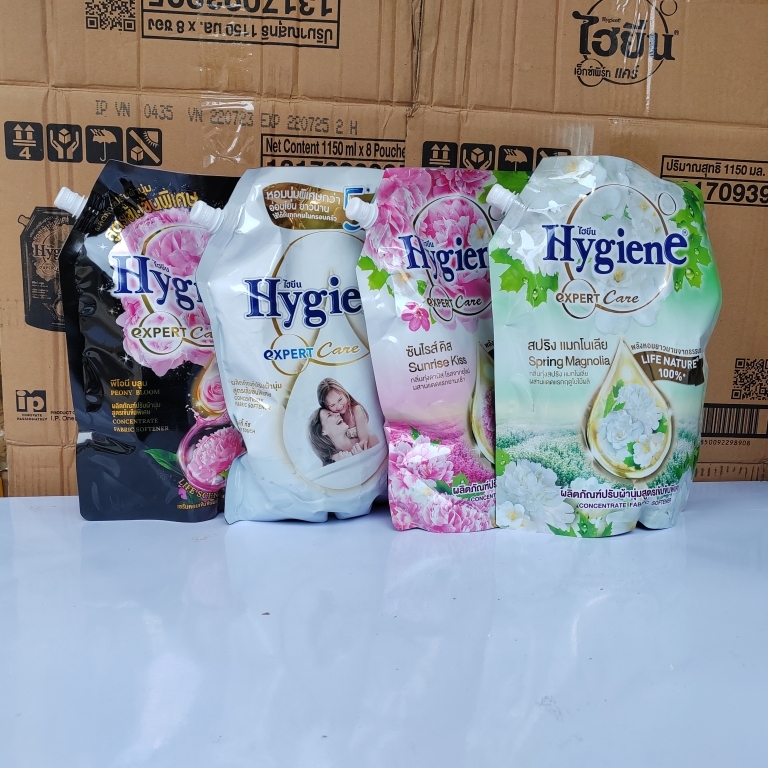 泰国Hygiene衣物柔顺剂持久留香衣服护理液防静电柔软去异味1.1L
