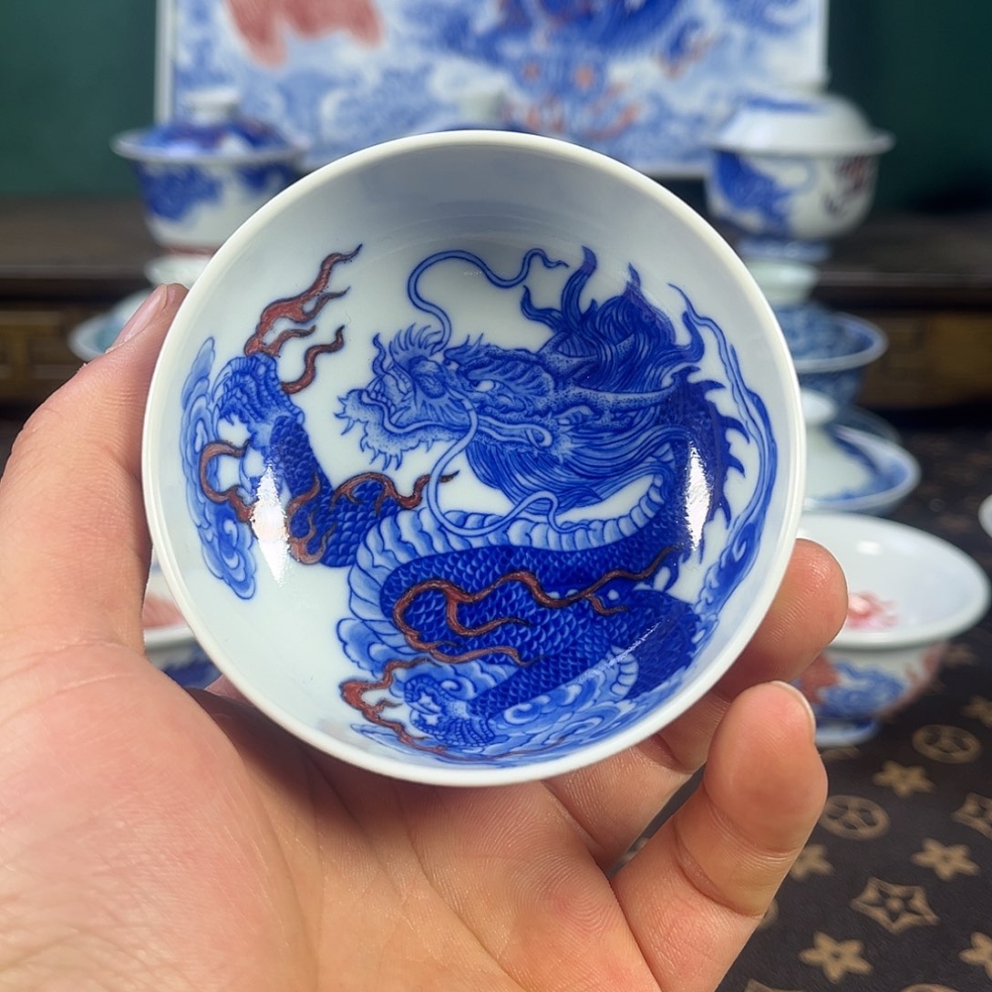 瓷片自成堂景德镇手工手绘