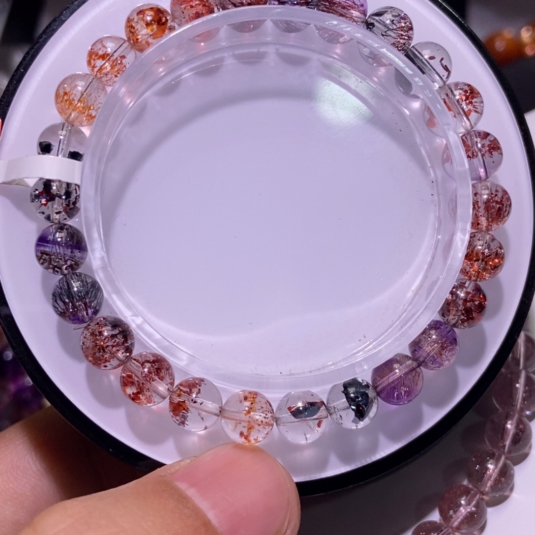 水晶手串未镶嵌再****z草莓超七