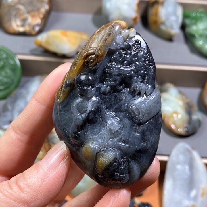 和田玉把件未镶嵌蔚*