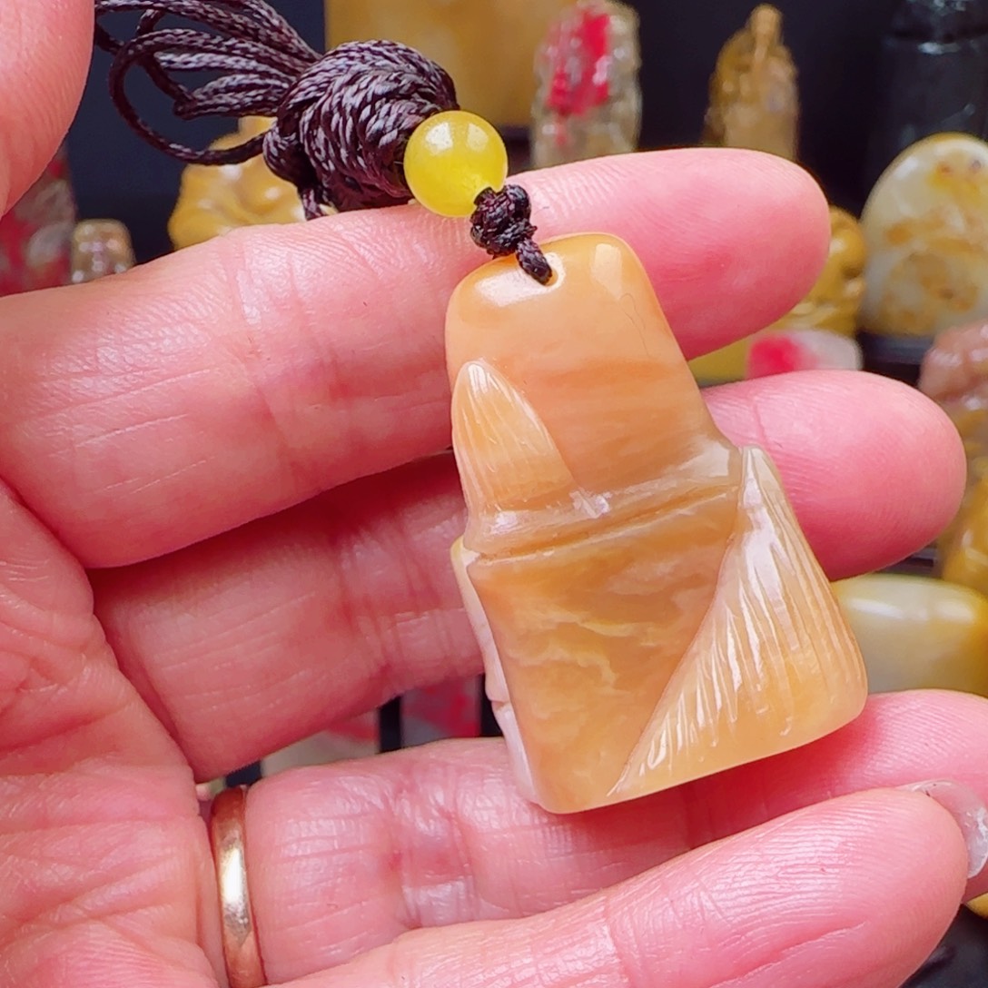 昌化石田黄石竹节