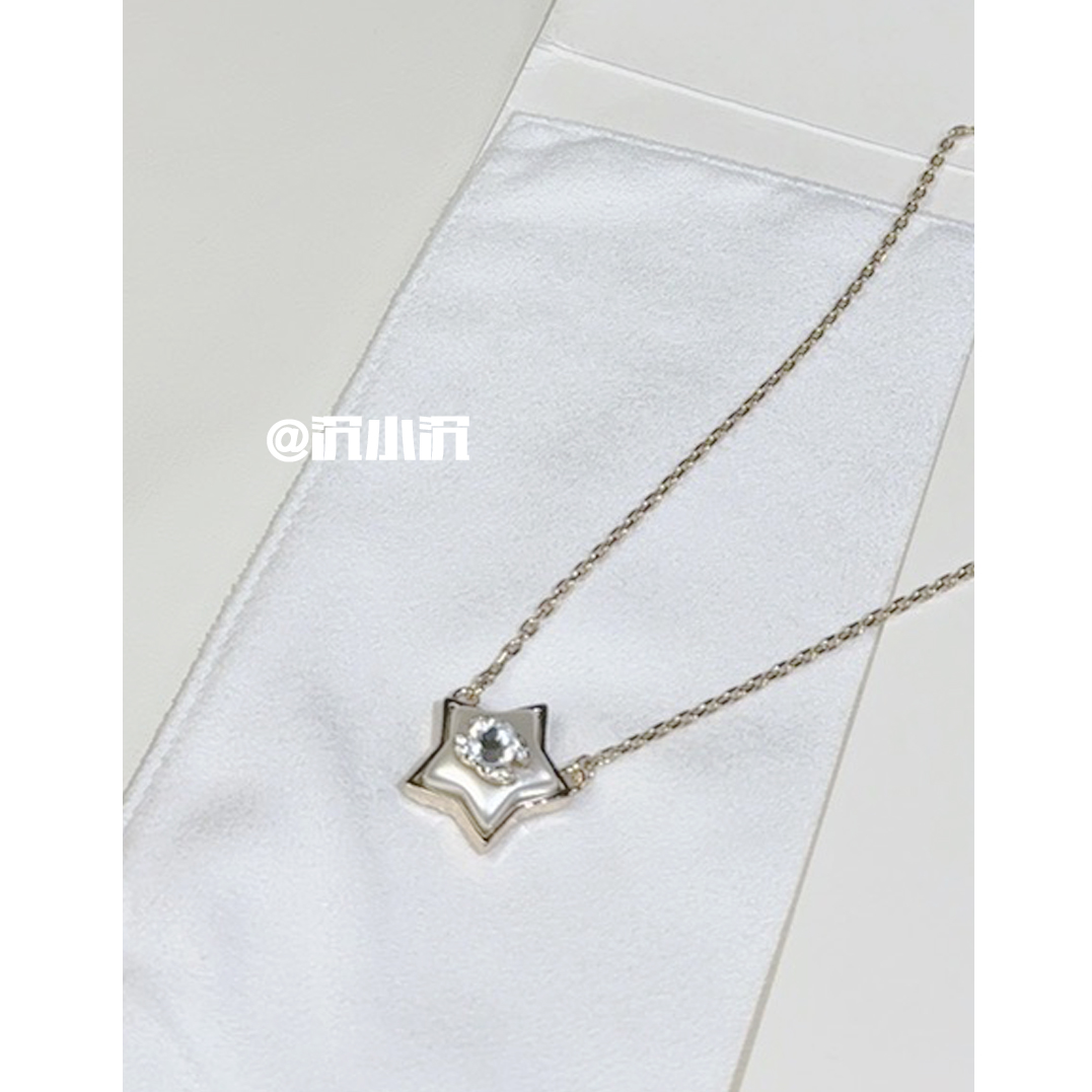 铜合金项链 【单星星字母项链C62】小香风轻奢百搭简约项链