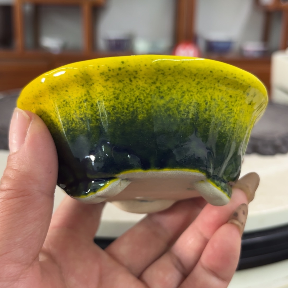 紫砂花盆瑕疵4.5-9。。。