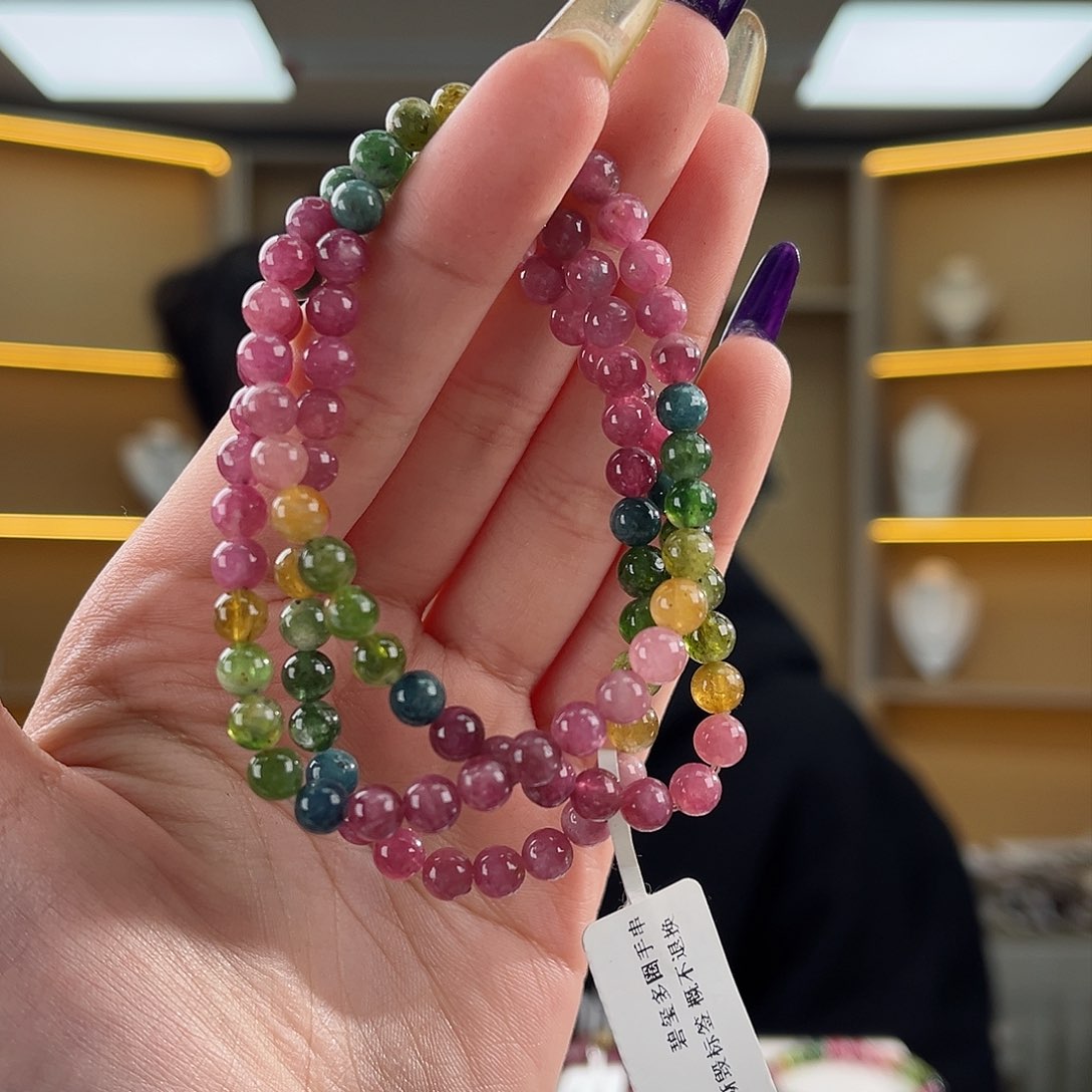 碧玺碧玺5mm（多样性发一件未镶嵌