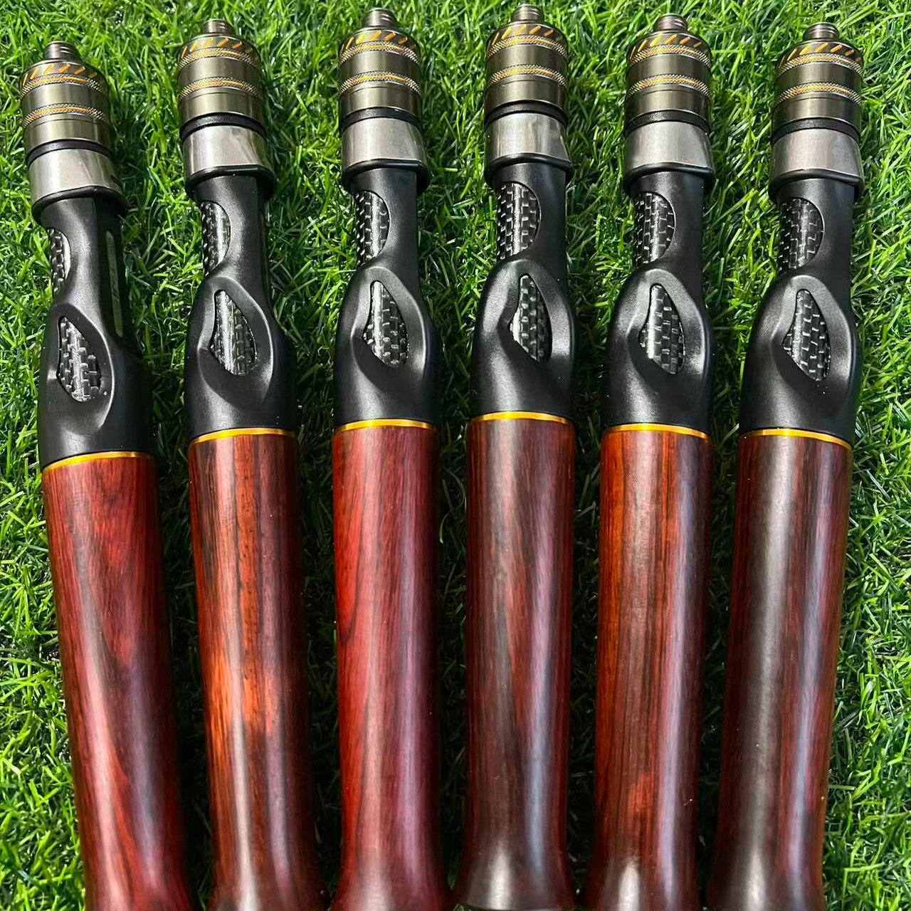 红檀实木冰钓杆实木冰钓杆手把