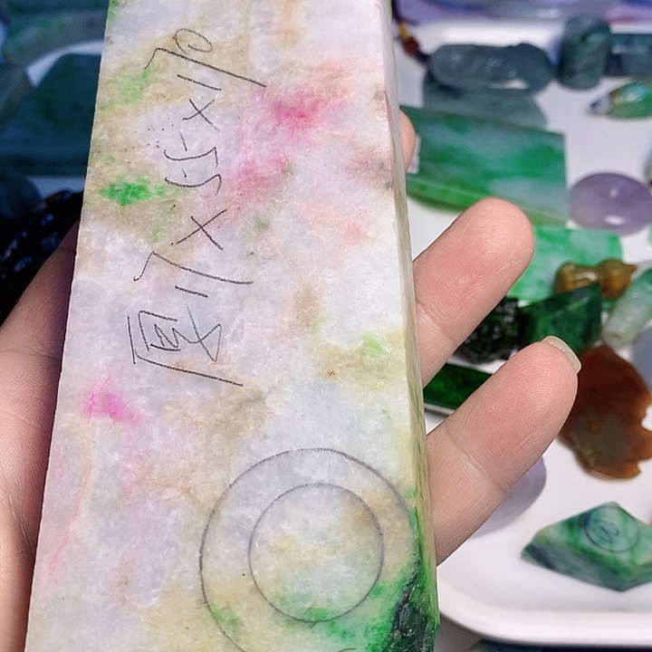 翡翠散珠天然翡翠A货挂件