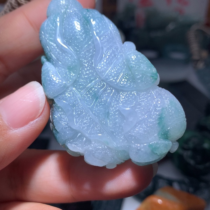 翡翠颈饰未镶嵌保真天然A货翡翠