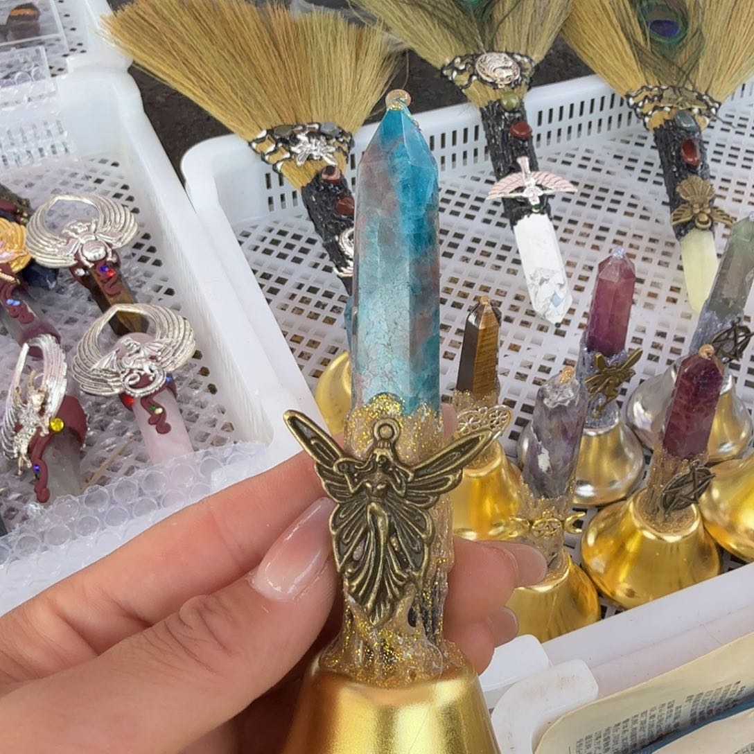 水晶手链22K金镶嵌蓝