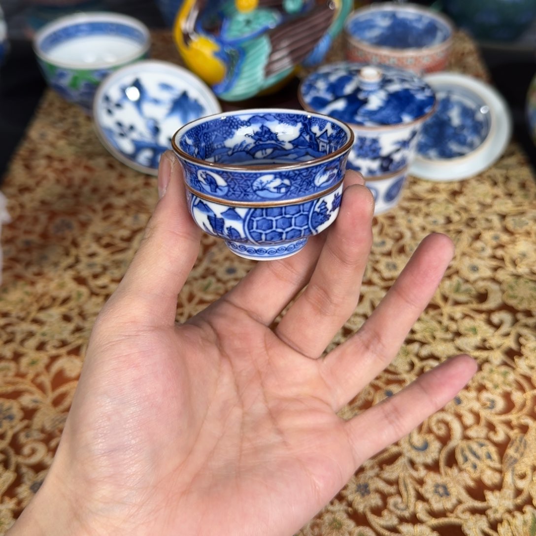 瓷片恭喜发财 万事如意 身体健康